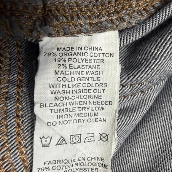 prAna Slim Fit Straight Leg Denim Bridger Jean Gray Hiking Men’s Size 34W x 34L - Picture 7 of 9